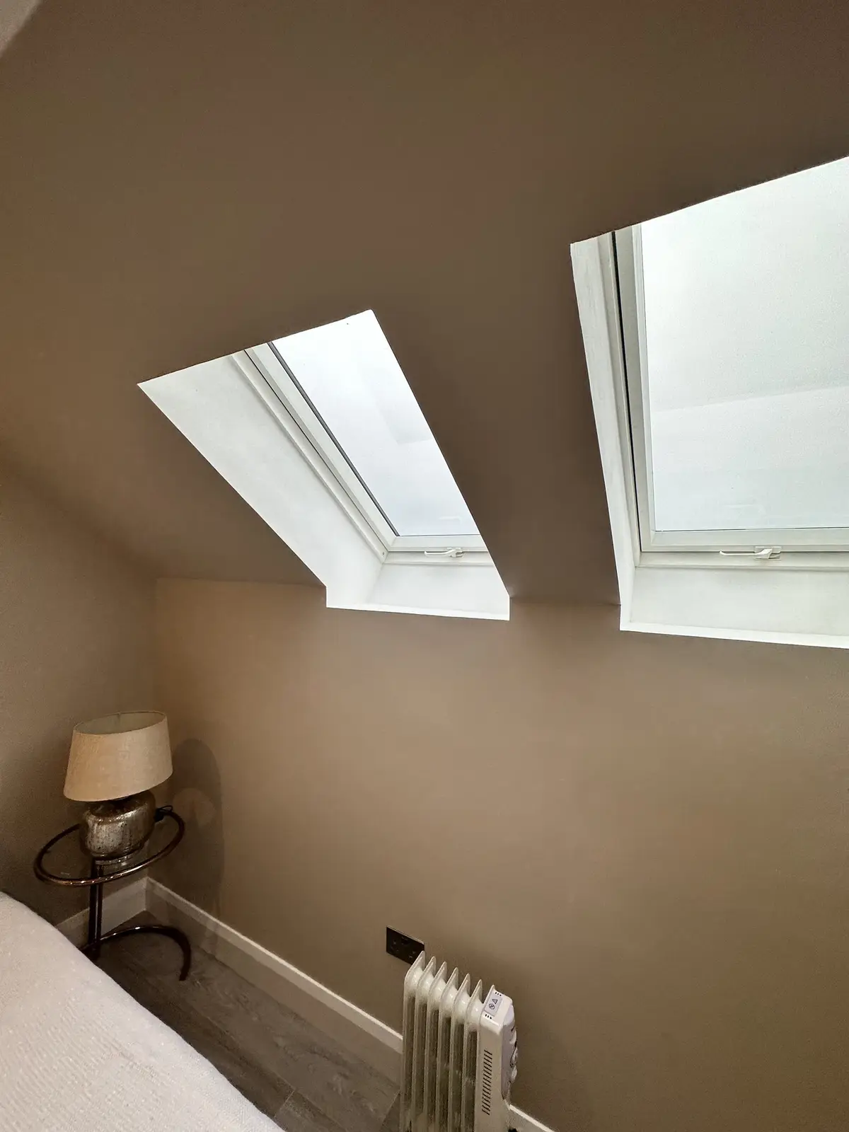Rooflights set into the roof slope