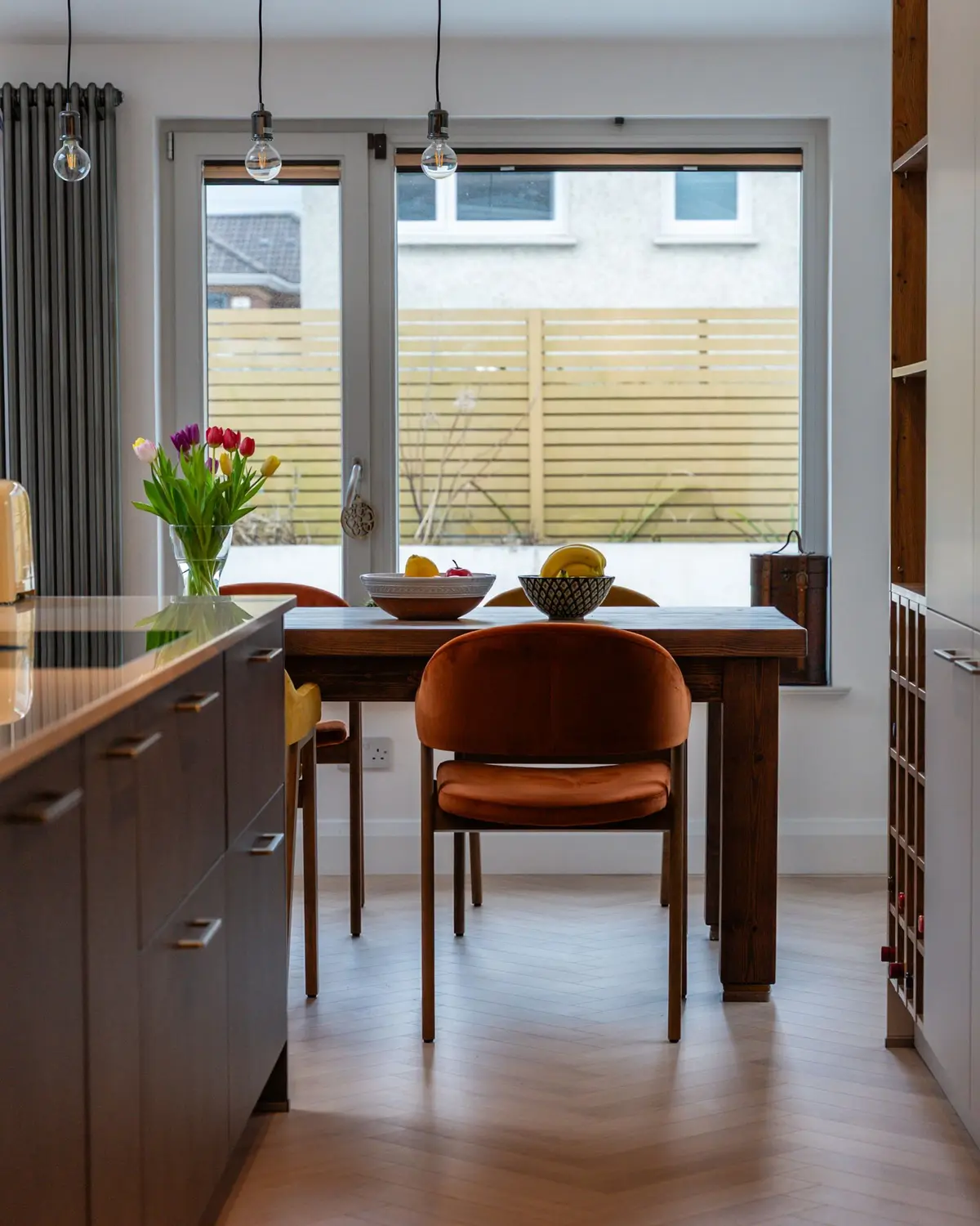 Dining area and garden view