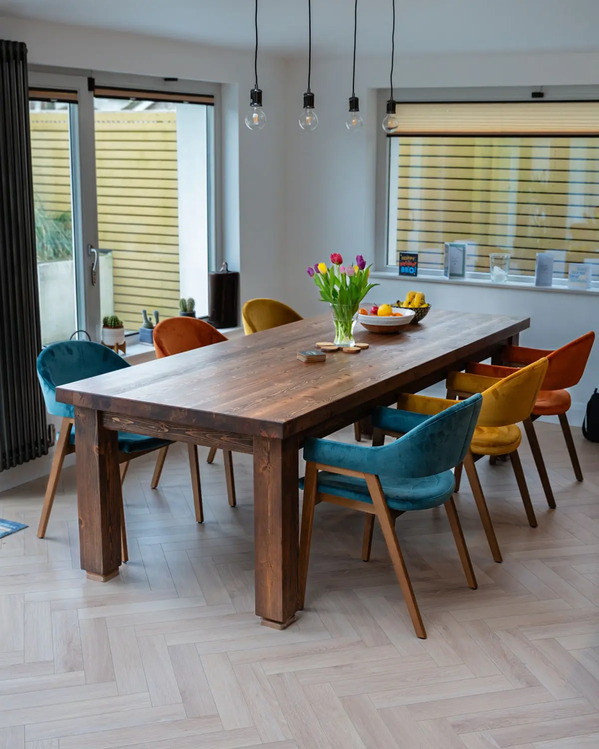 Dining table and garden view