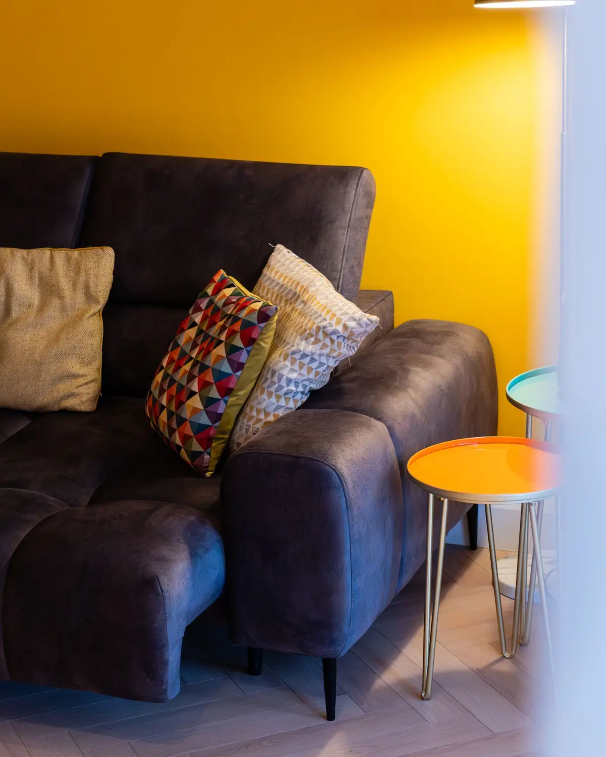Living room with a feature wall