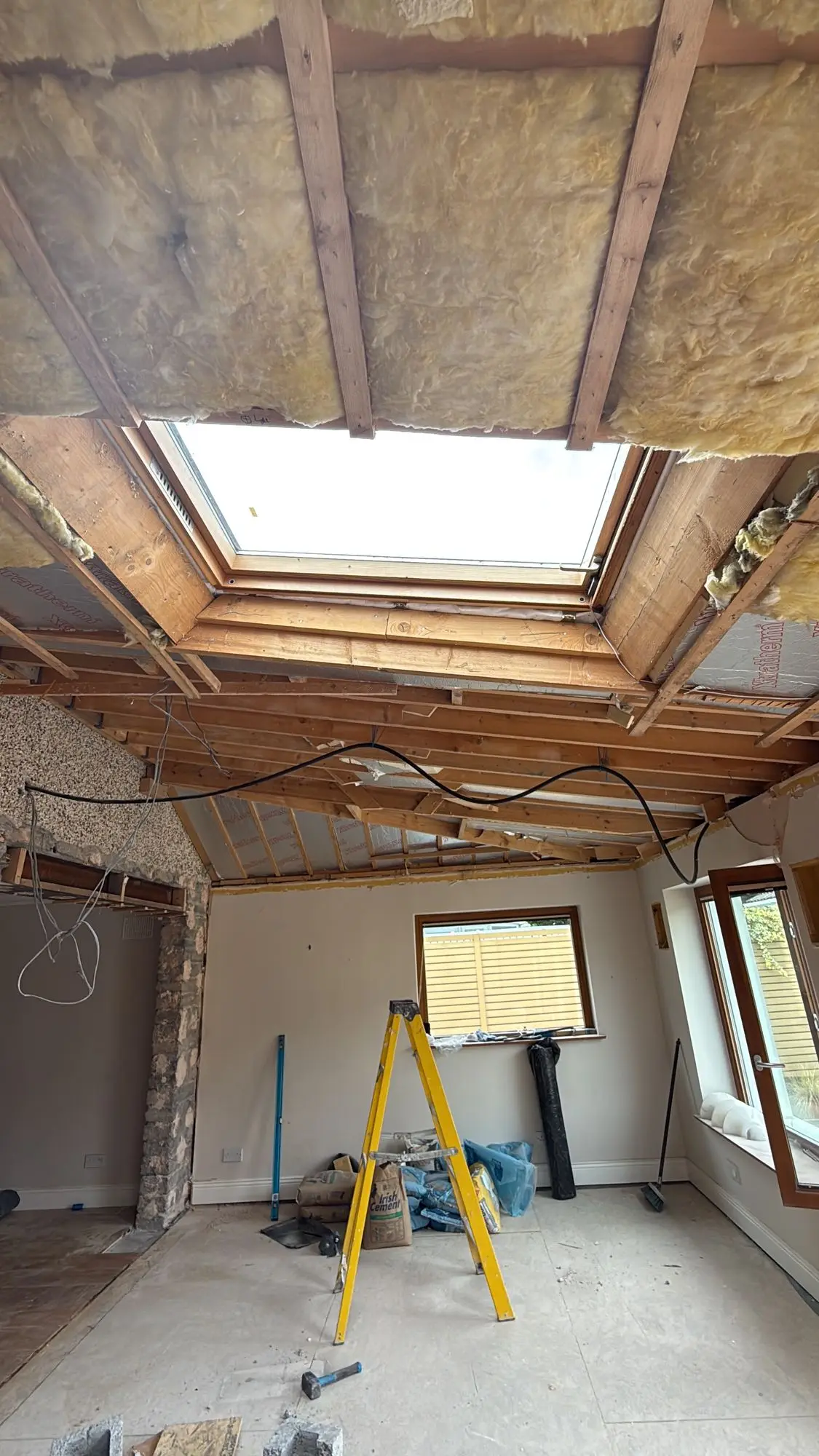 Rooflight framing in new extension