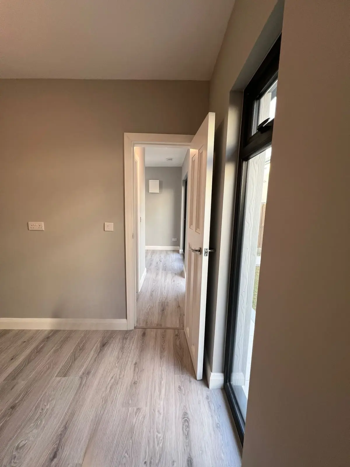 Hall with glazed door