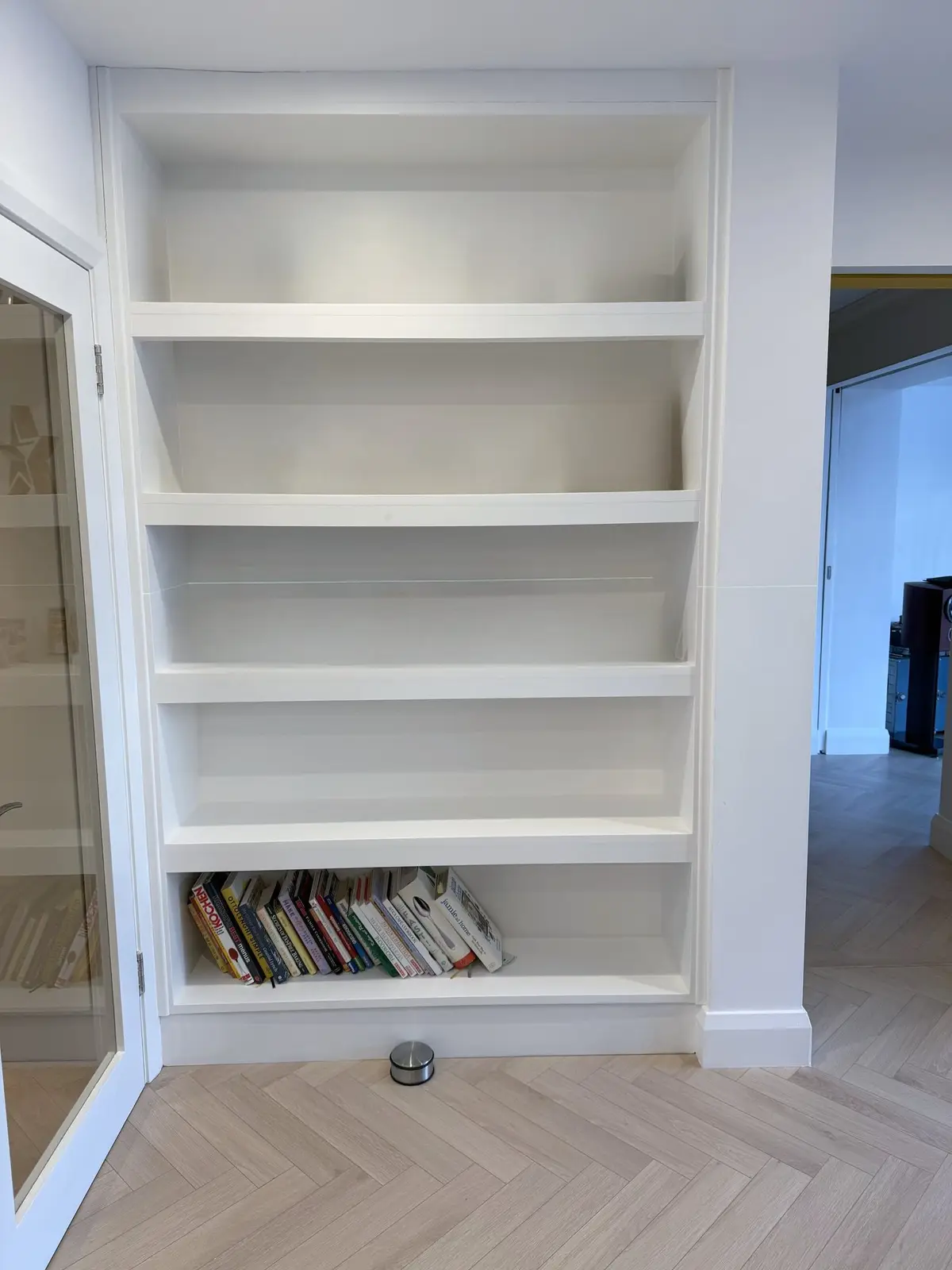 The built-in shelving, Leixlip