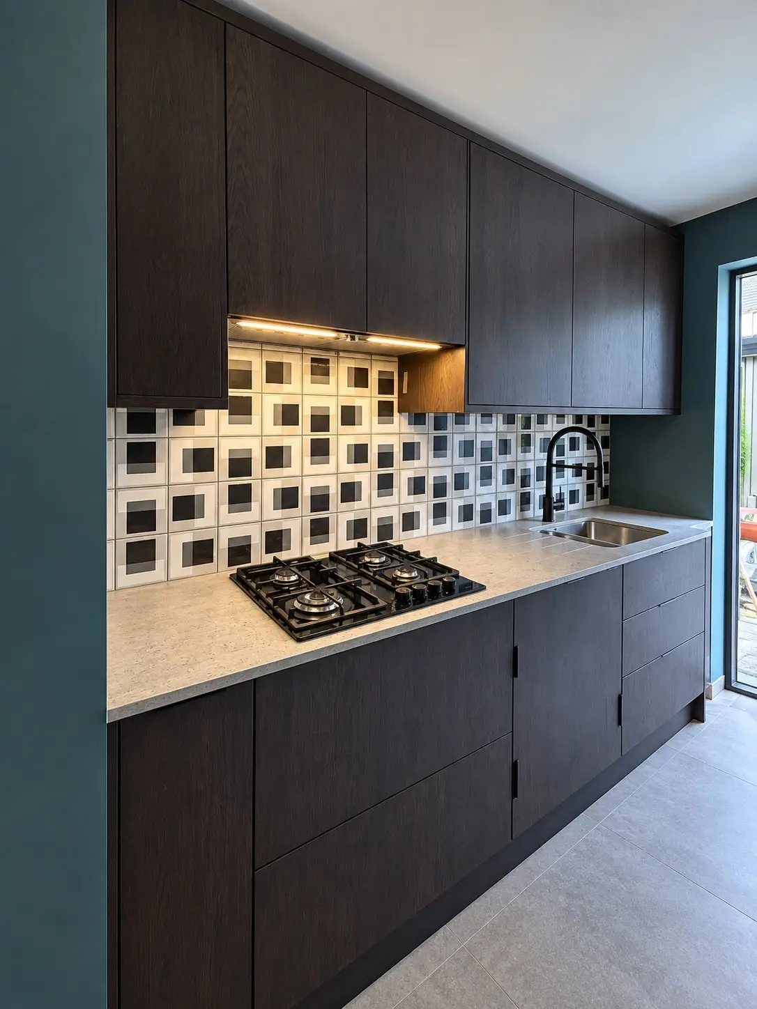 The kitchen as built, Drumcondra