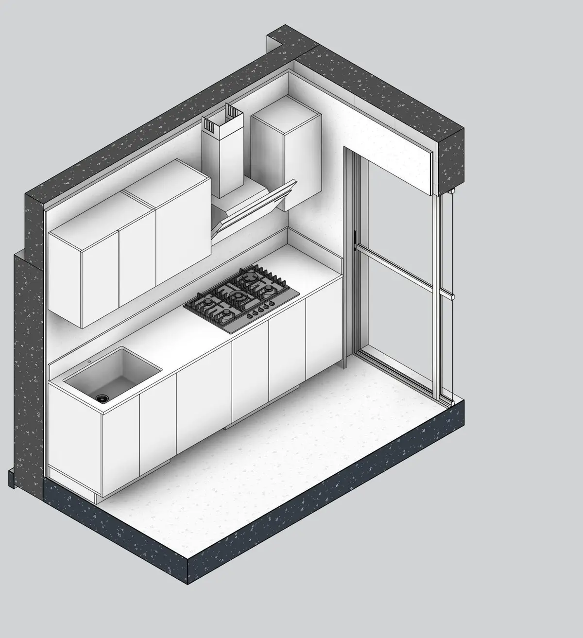 Kitchen design view, Drumcondra