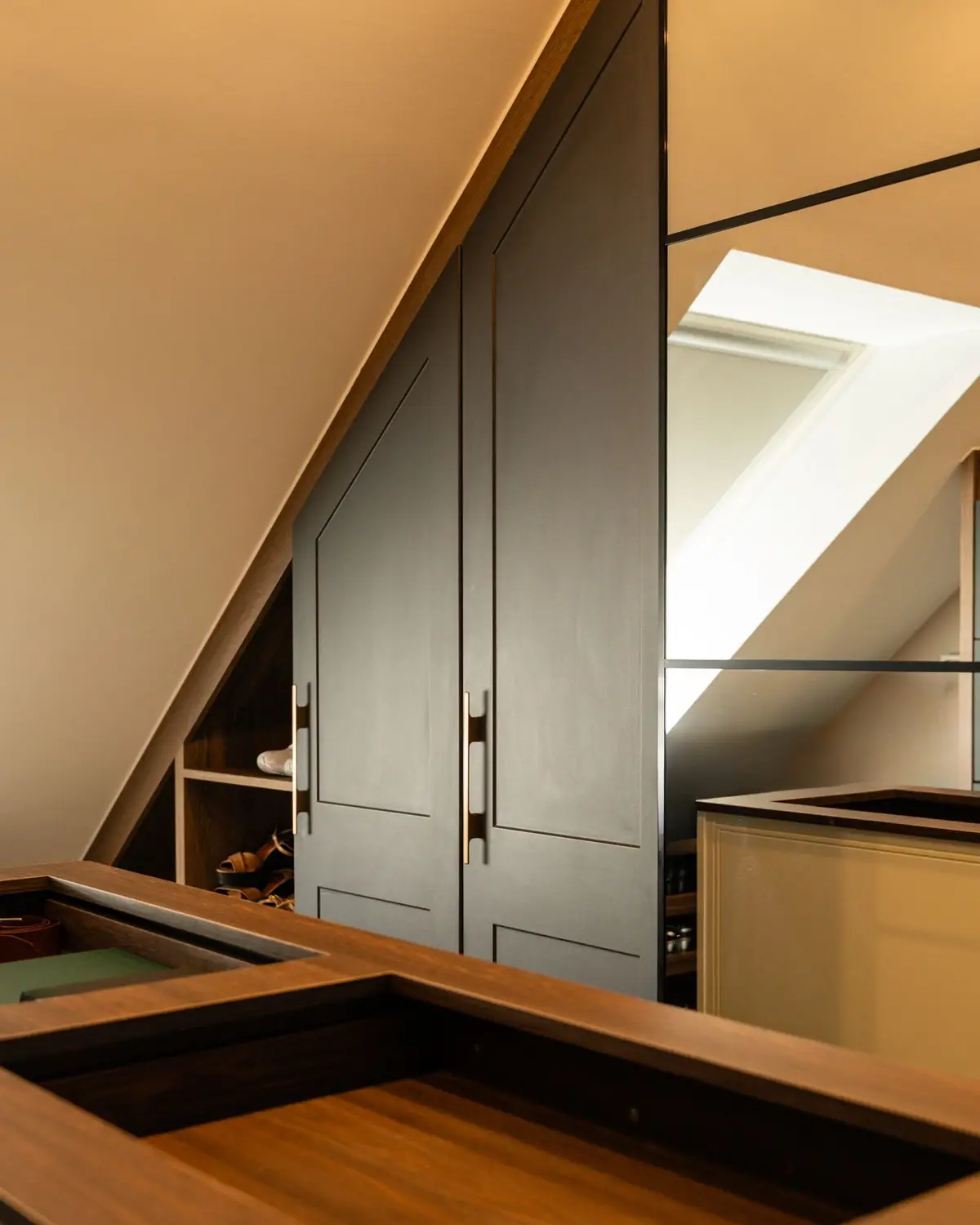 Wardrobes built into the eaves, Rathcoole