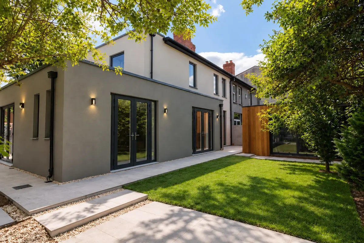 Rear extension and garden, Phibsborough