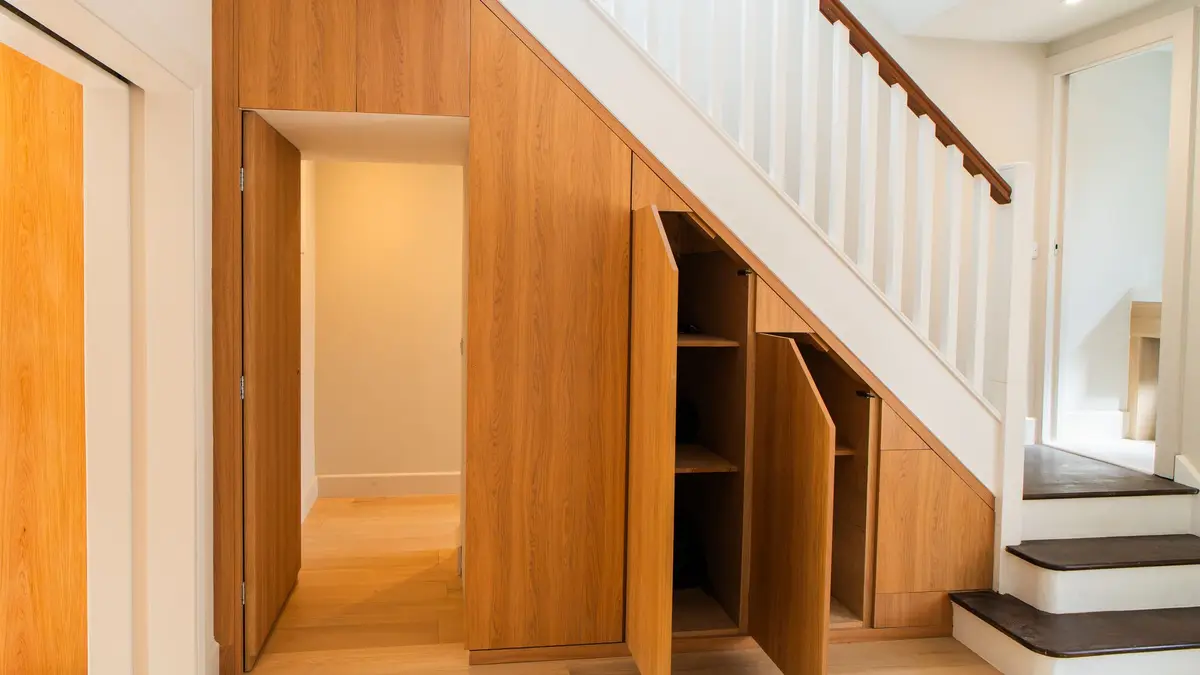 Understairs storage and hidden door, Phibsborough