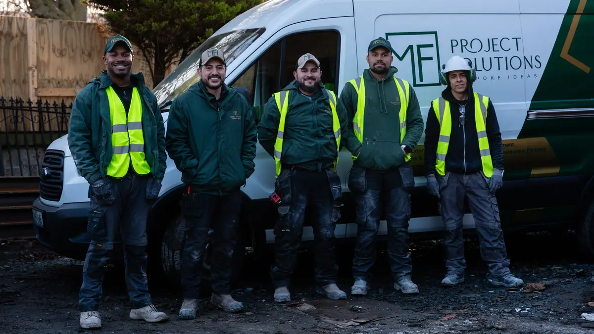 Our crew on site in Phibsborough