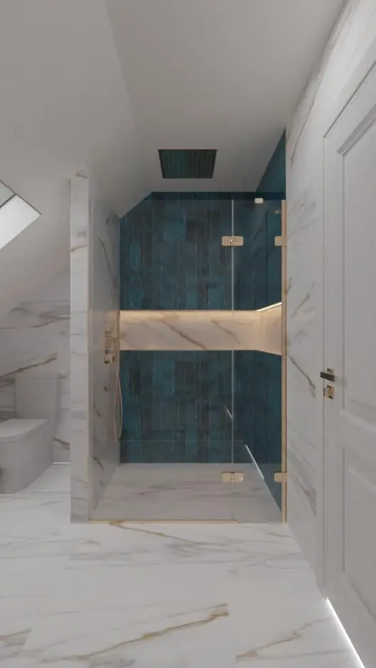 3D design of the attic en suite, Rathcoole