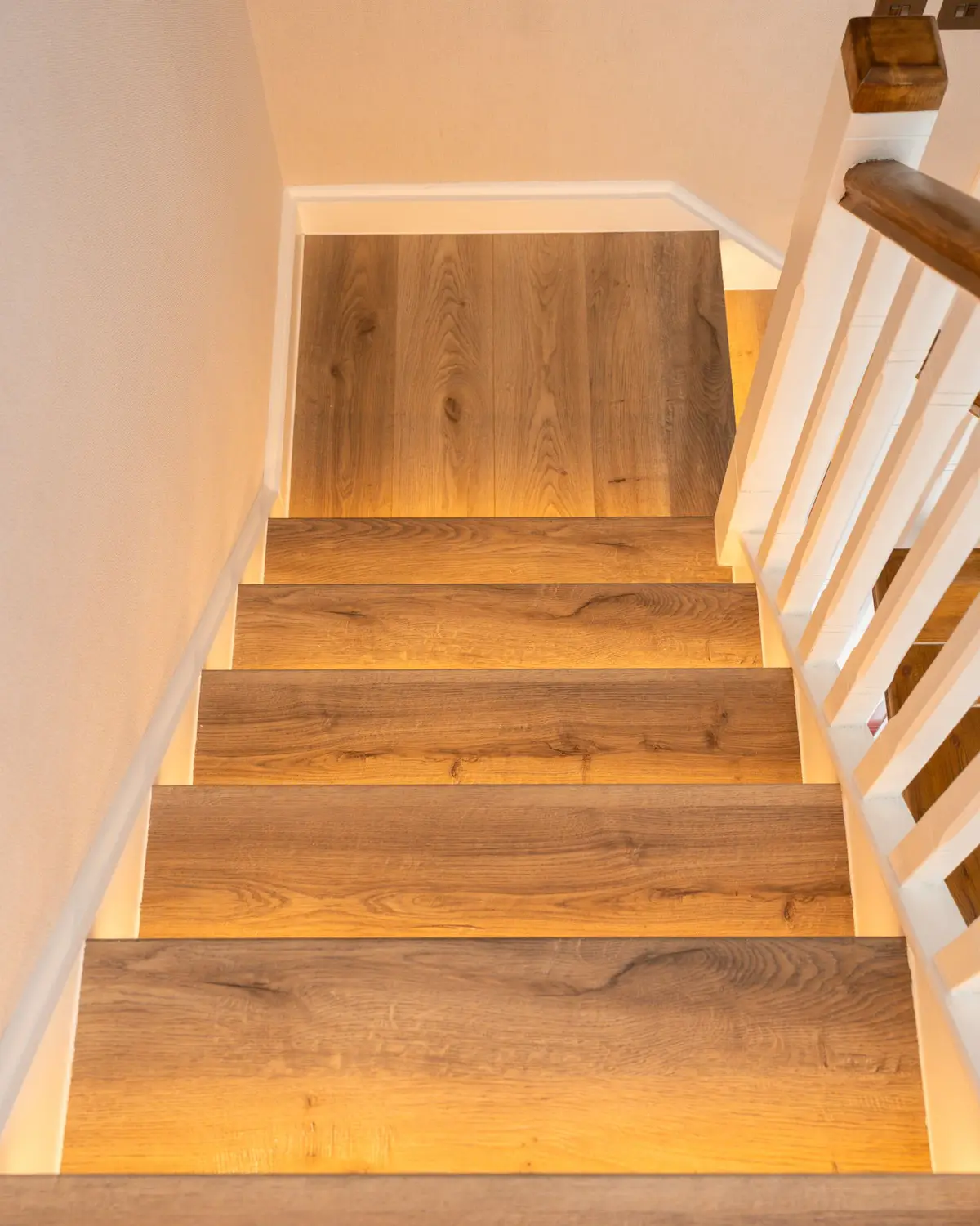 Staircase with LED step lighting, Rathcoole