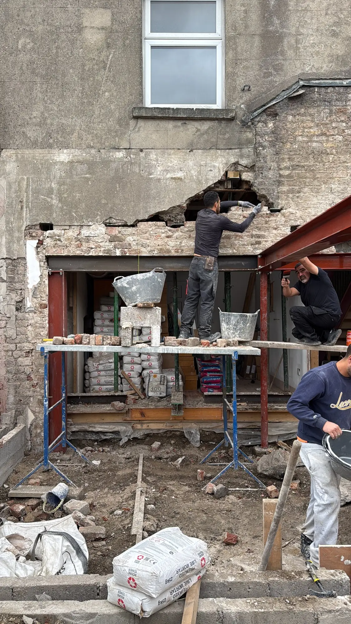 New steel going in, Drumcondra